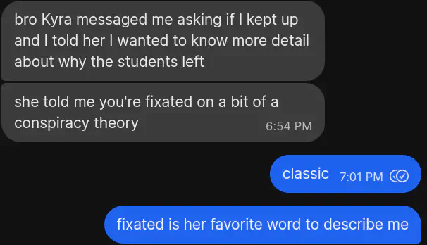 Kyra fixating screenshot